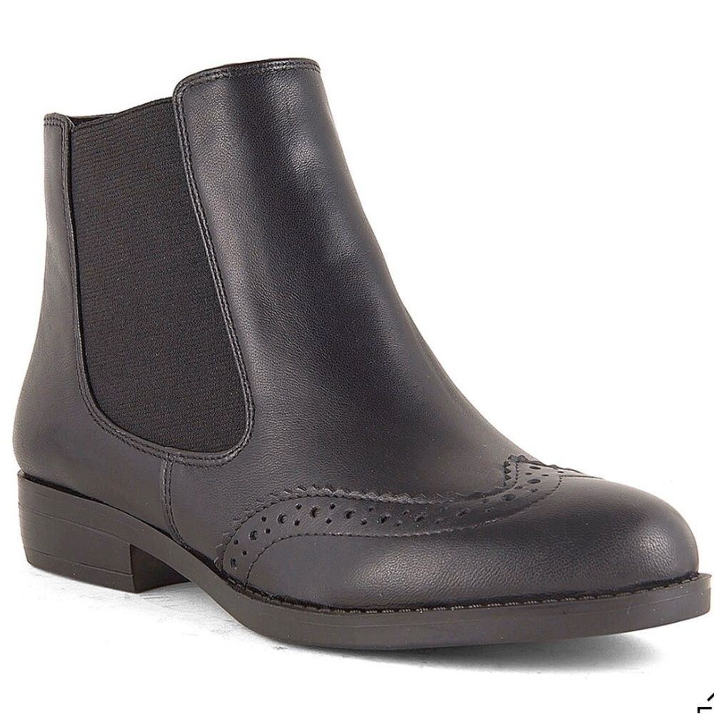 Black David Tate Tisa Leather Boots Size 9.5